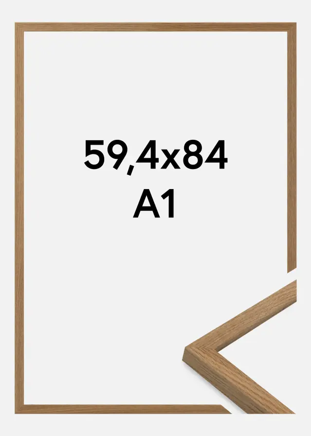 Rahmen Salisbury Acrylglas Eiche 59.4x84 cm (A1)