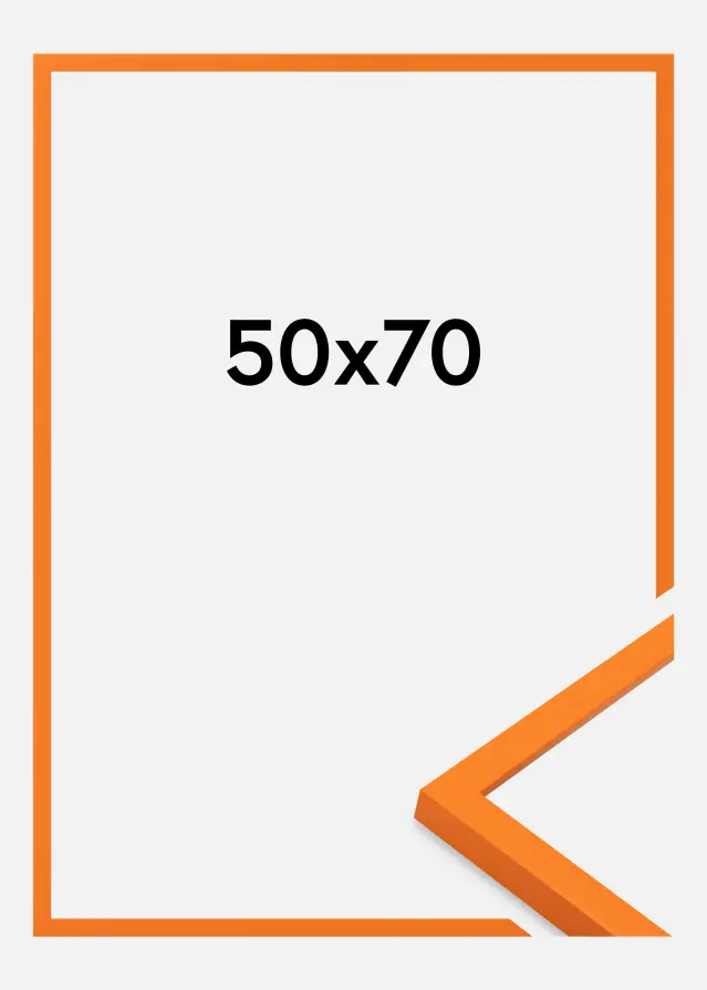 Rahmen Kent Acrylglas Orange 50x70 cm