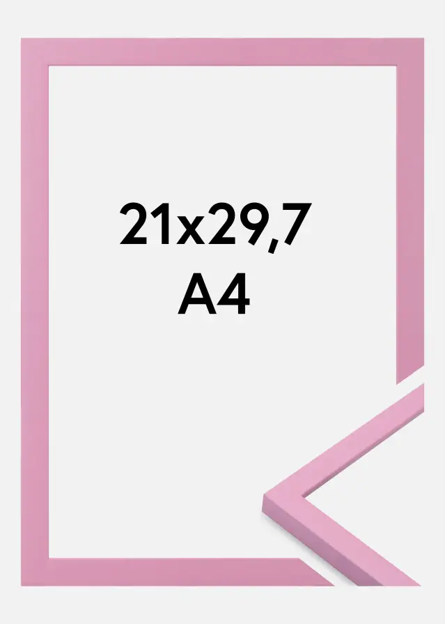 Rahmen Kent Acrylglas Rosa 21x29.7 cm (A4)