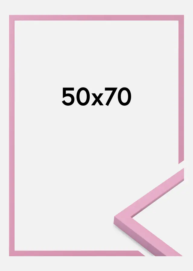 Rahmen Kent Acrylglas Rosa 50x70 cm
