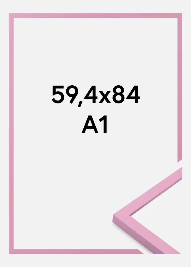 Rahmen Kent Acrylglas Rosa 59.4x84 cm (A1)