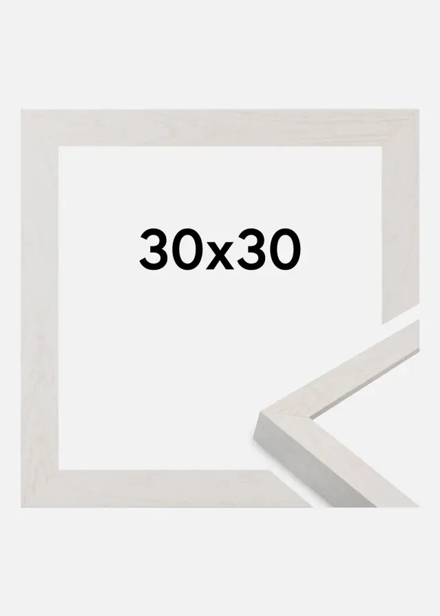 Rahmen Wells Acrylglas Weiß 30x30 cm