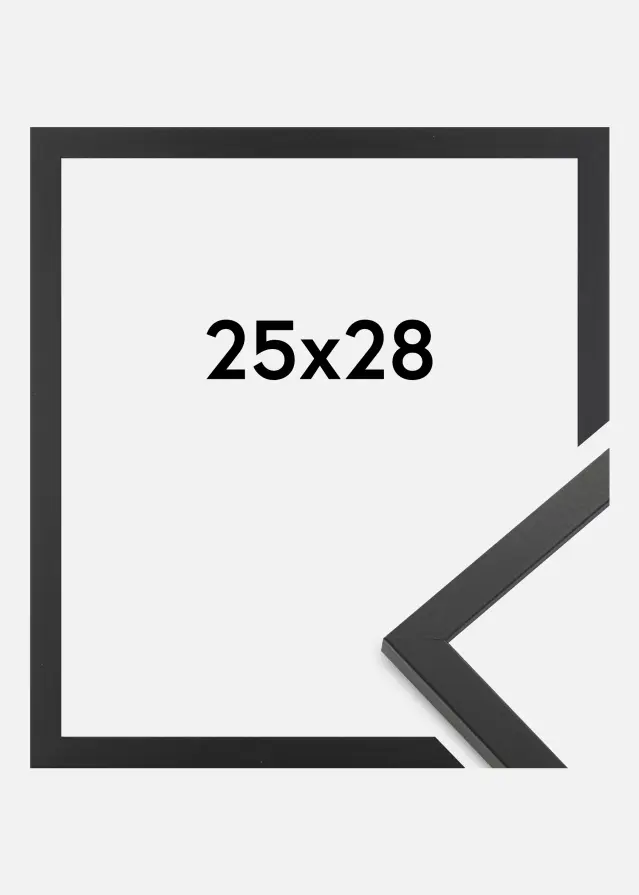 Rahmen Trendy Acrylglas Schwarz 25x28 cm