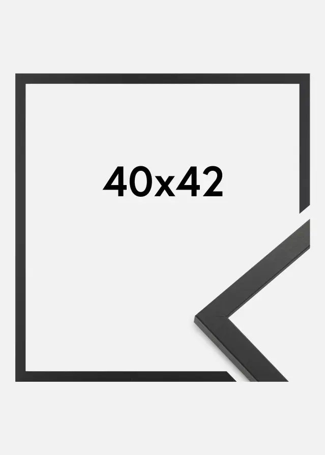 Rahmen Trendy Acrylglas Schwarz 40x42 cm