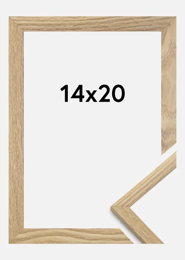 Rahmen Trendy Acrylglas Eiche 14x20 cm