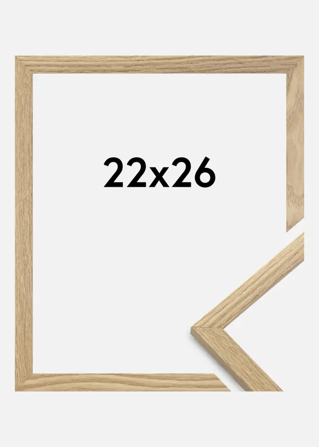 Rahmen Trendy Acrylglas Eiche 22x26 cm