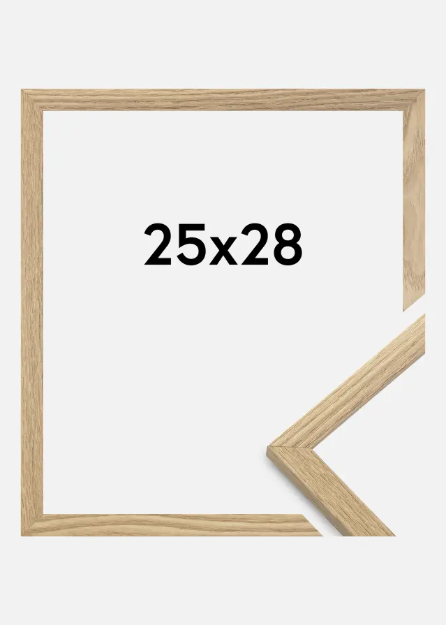 Rahmen Trendy Acrylglas Eiche 25x28 cm