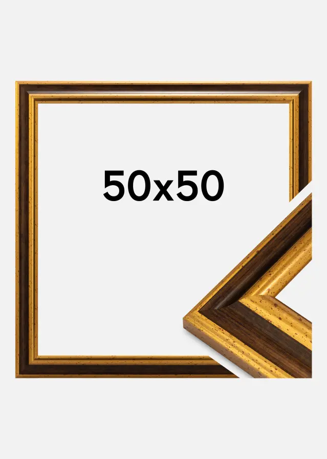 Rahmen Aberystwyth Acrylglas Gold 50x50 cm