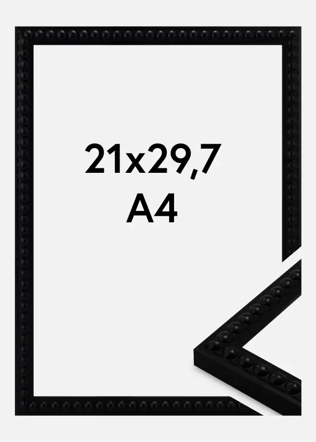 Rahmen Perla Acrylglas Black 21x29.7 cm (A4)