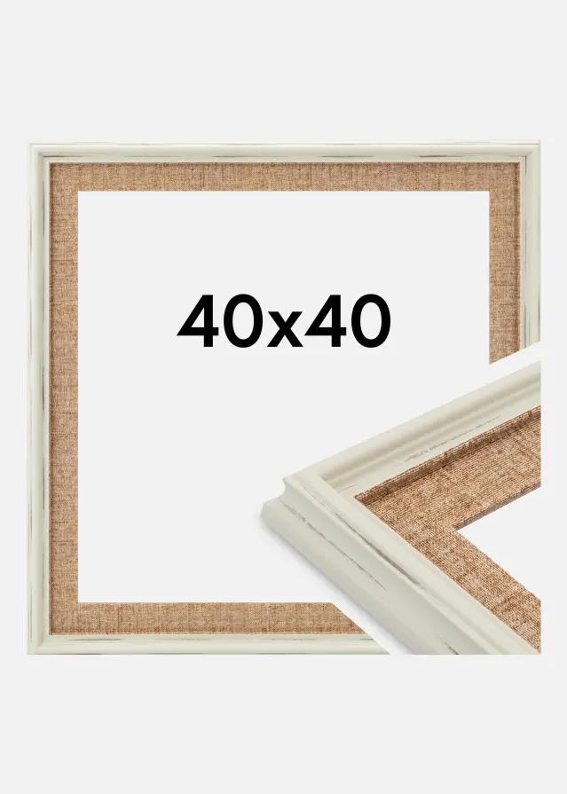 Rahmen Toro Acrylglas White / Sand 40x40 cm