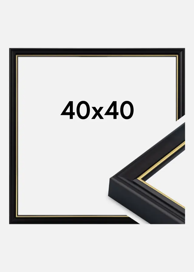 Rahmen Canterbury Acrylglas Schwarz 40x40 cm
