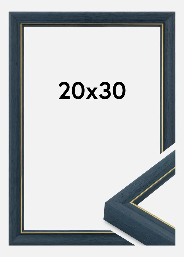 Rahmen Canterbury Acrylglas Blau 20x30 cm