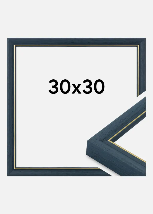 Rahmen Canterbury Acrylglas Blau 30x30 cm