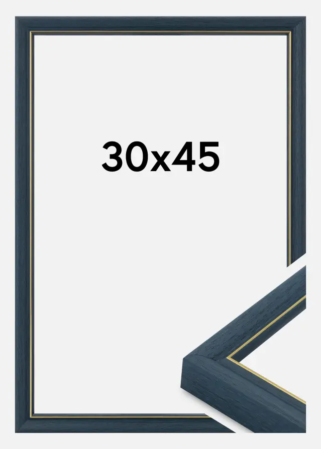 Rahmen Canterbury Acrylglas Blau 30x45 cm