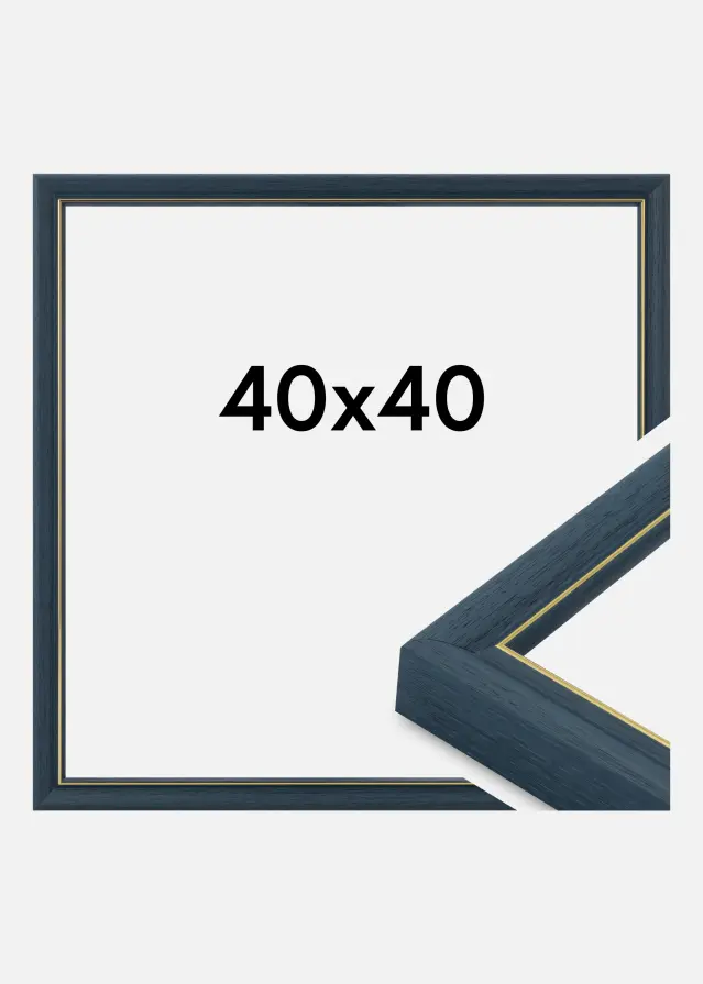 Rahmen Canterbury Acrylglas Blau 40x40 cm