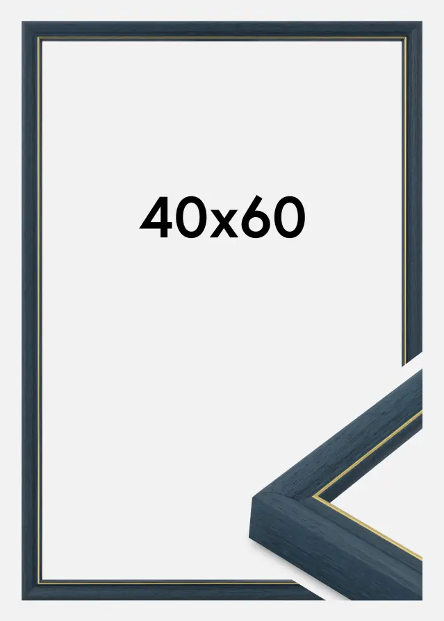 Rahmen Canterbury Acrylglas Blau 40x60 cm