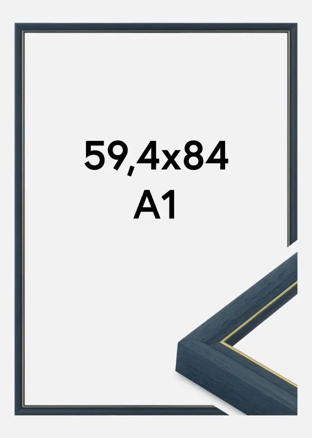 Rahmen Canterbury Acrylglas Blau 59.4x84 cm (A1)