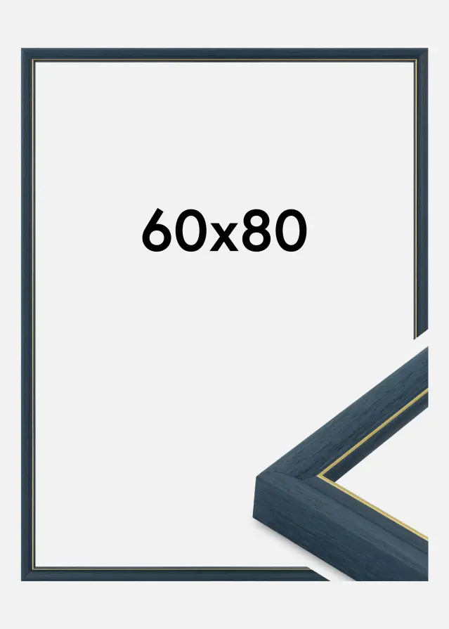 Rahmen Canterbury Acrylglas Blau 60x80 cm