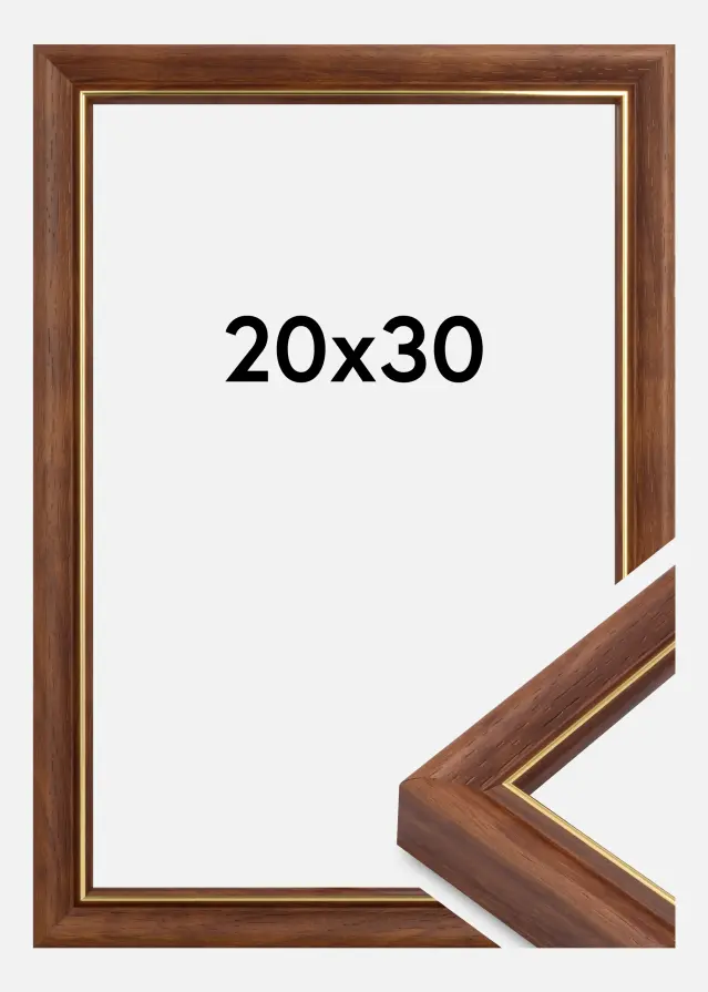 Rahmen Canterbury Acrylglas Braun 20x30 cm