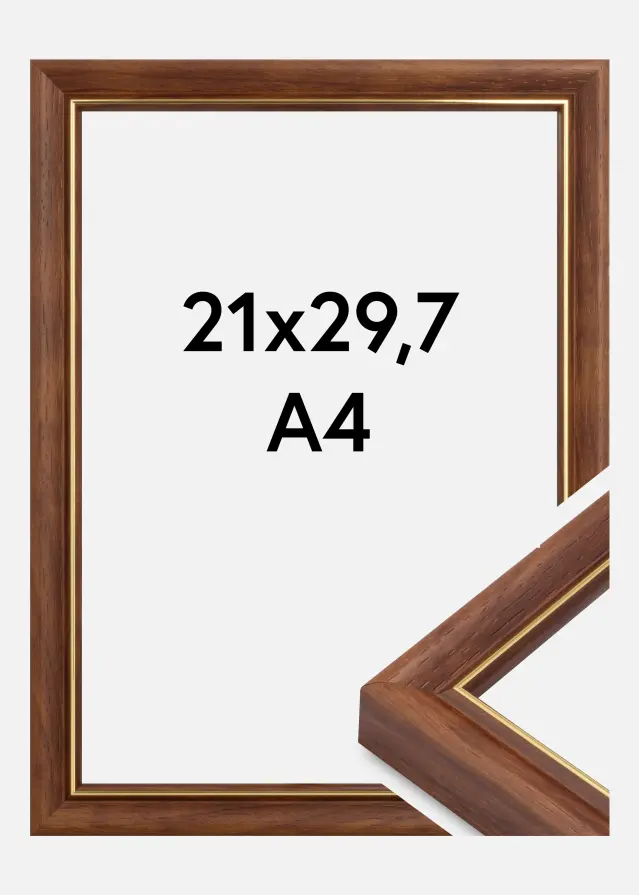 Rahmen Canterbury Acrylglas Braun 21x29.7 cm (A4)