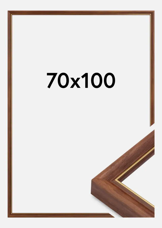 Rahmen Canterbury Acrylglas Braun 70x100 cm