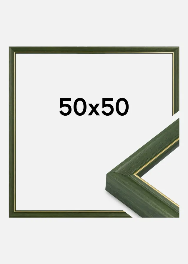 Rahmen Canterbury Acrylglas Grün 50x50 cm