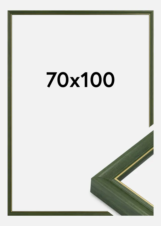 Rahmen Canterbury Acrylglas Grün 70x100 cm