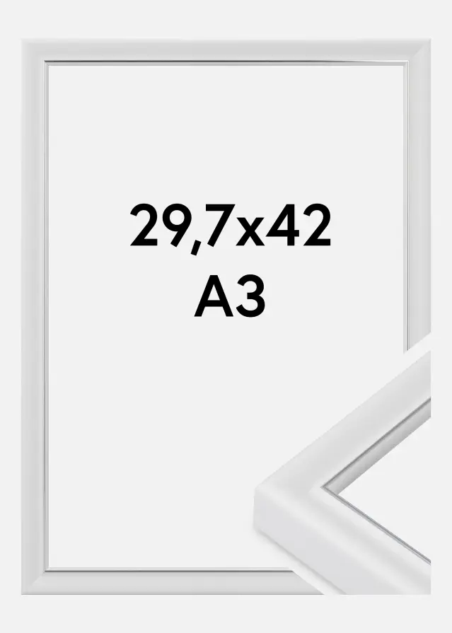 Rahmen Canterbury Acrylglas Weiß 29.7x42 cm (A3)