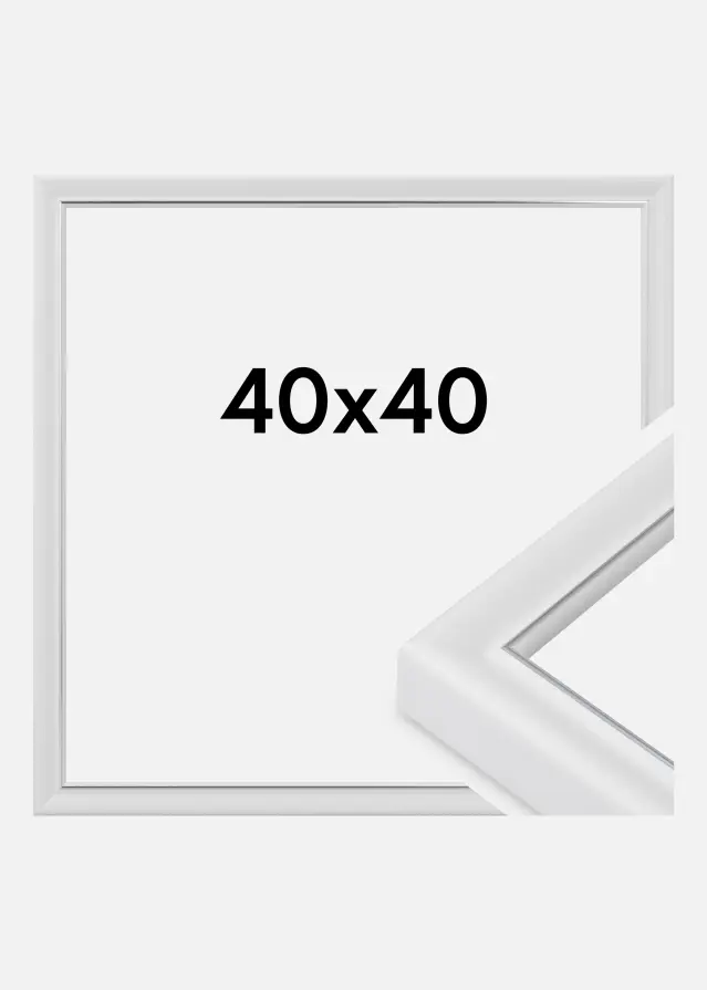 Rahmen Canterbury Acrylglas Weiß 40x40 cm