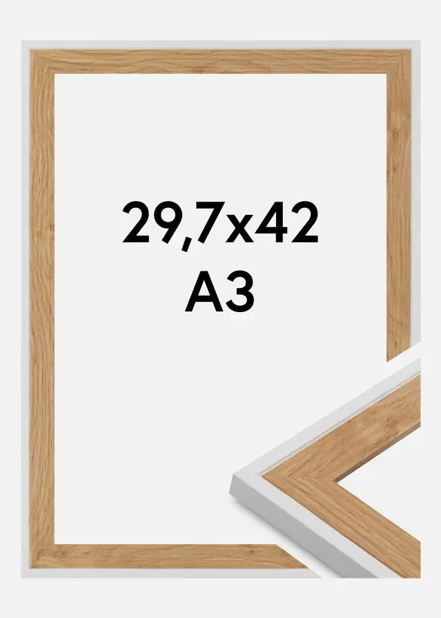 Rahmen Clearline Acrylglas Weiss 29.7x42 cm (A3)