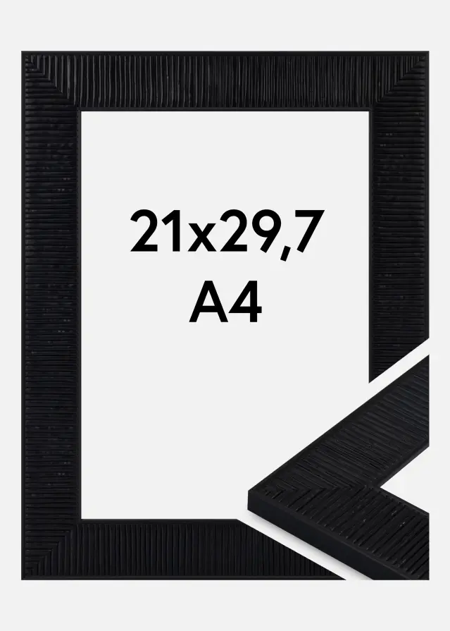 Rahmen Linea Acrylglas Black 21x29.7 cm (A4)