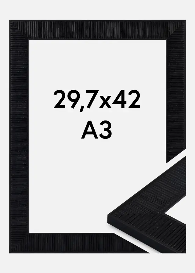 Rahmen Lund Acrylglas Schwarz 29.7x42 cm (A3)