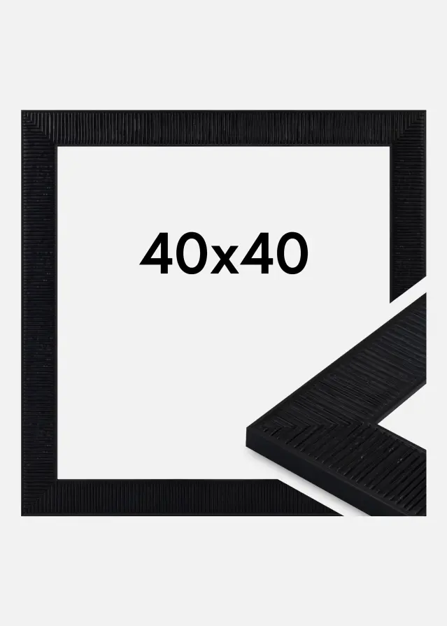 Rahmen Linea Acrylglas Black 40x40 cm