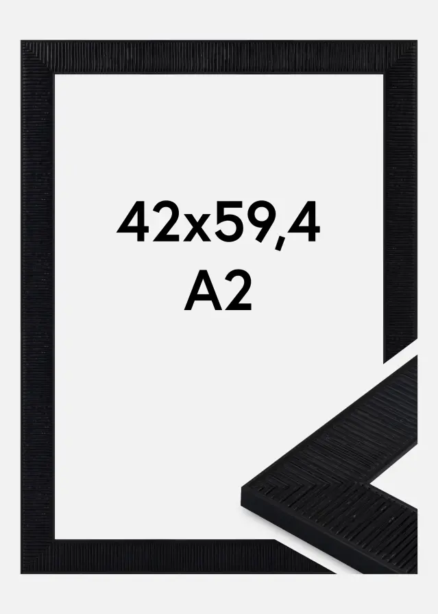 Rahmen Linea Acrylglas Black 42x59.4 cm (A2)