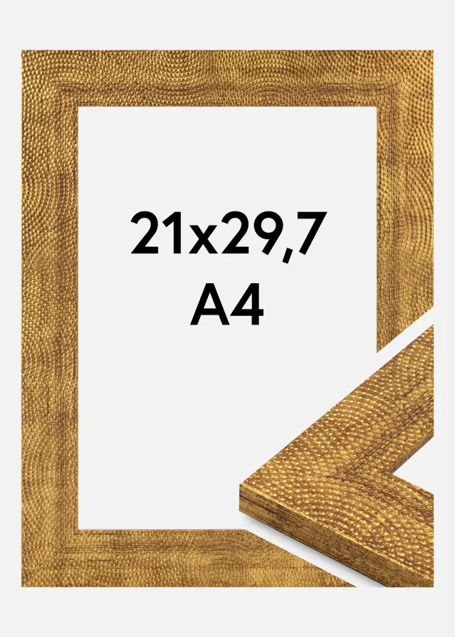 Rahmen Linea Acrylglas Gold 21x29.7 cm (A4)