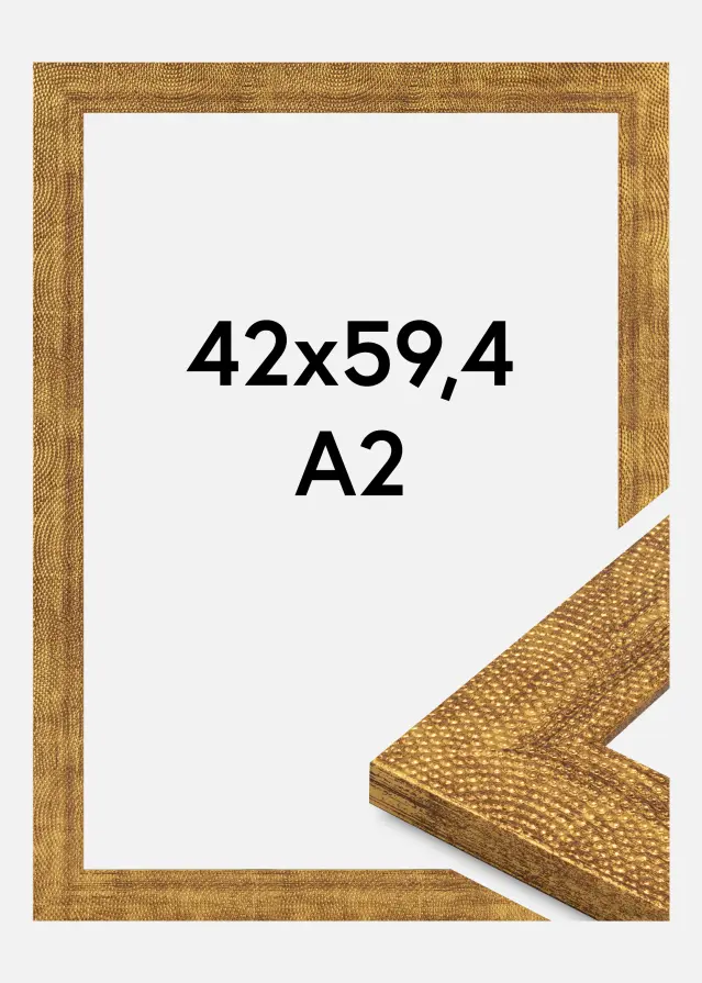 Rahmen Linea Acrylglas Gold 42x59.4 cm (A2)