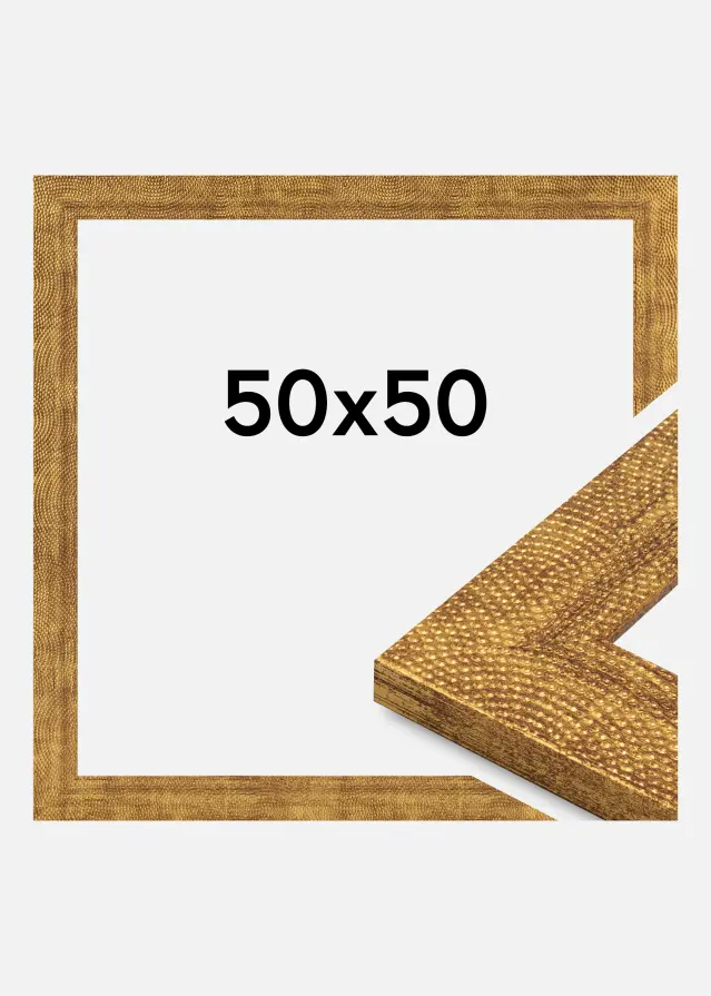 Rahmen Linea Acrylglas Gold 50x50 cm
