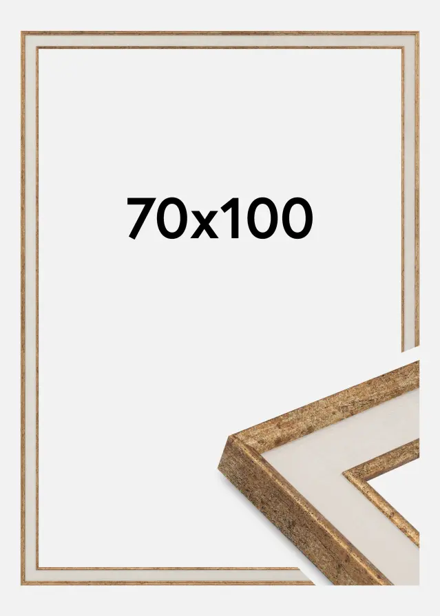 Rahmen Linea Acrylglas Maple / Bronze 70x100 cm