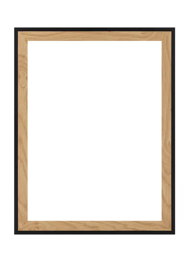 Rahmen Linea Acrylglas Oak / Black 40x60 cm