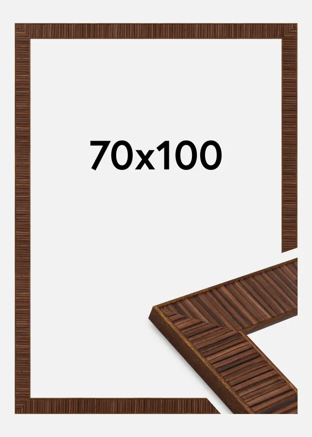 Rahmen Linea Acrylglas Rosewood 70x100 cm