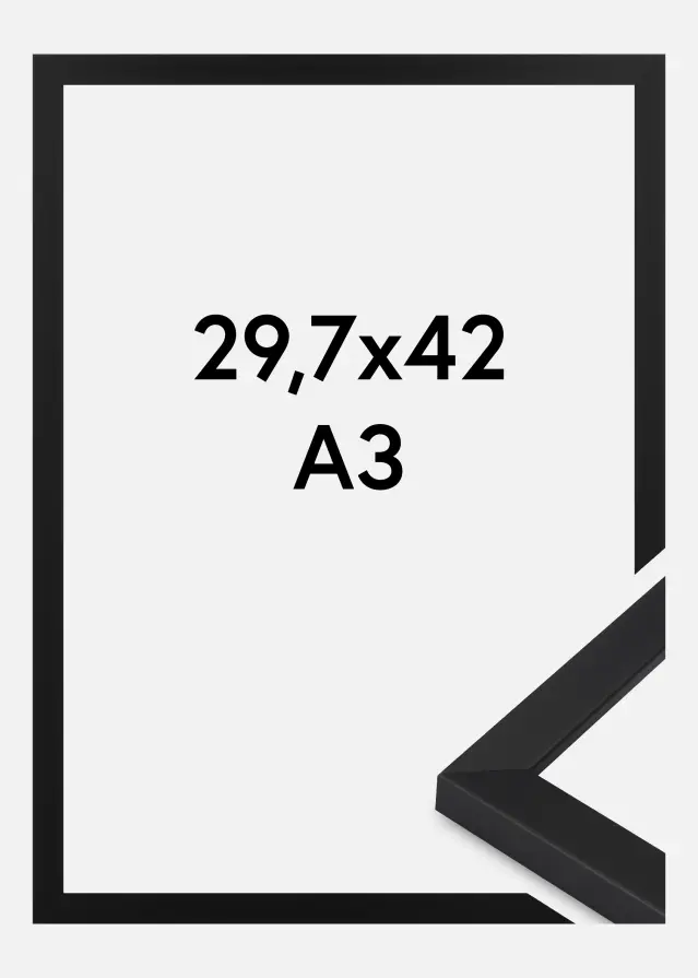 Rahmen Oban Acrylglas Schwarz 29.7x42 cm (A3)