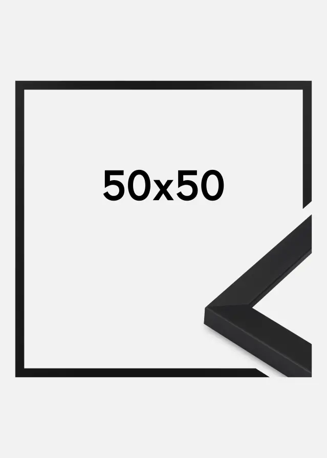 Rahmen Oban Acrylglas Schwarz 50x50 cm