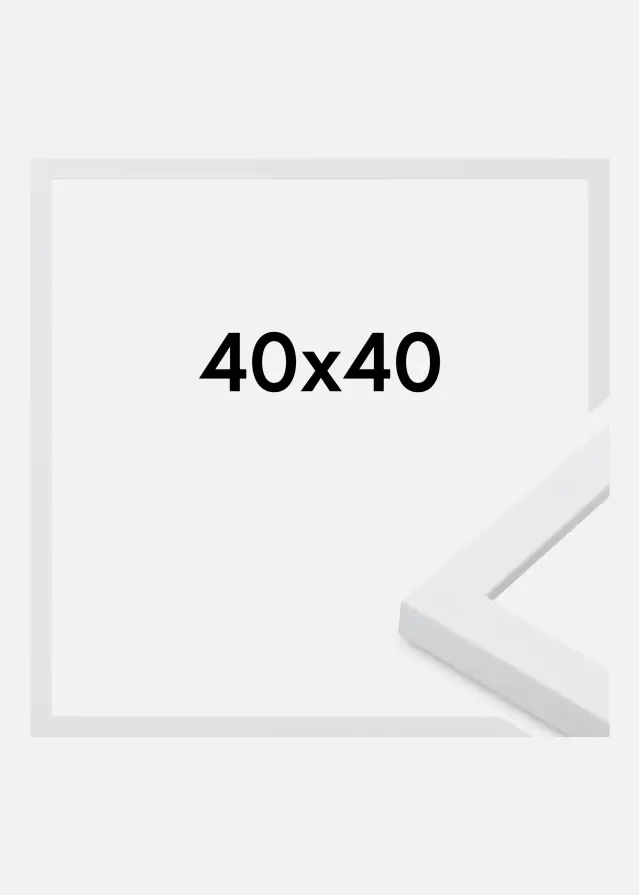 Rahmen Oban Acrylglas Weiß 40x40 cm