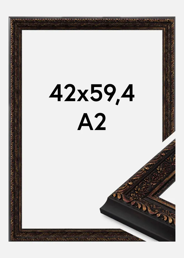 Rahmen Ornato Acrylglas Vintage Gold 42x59.4 cm (A2)