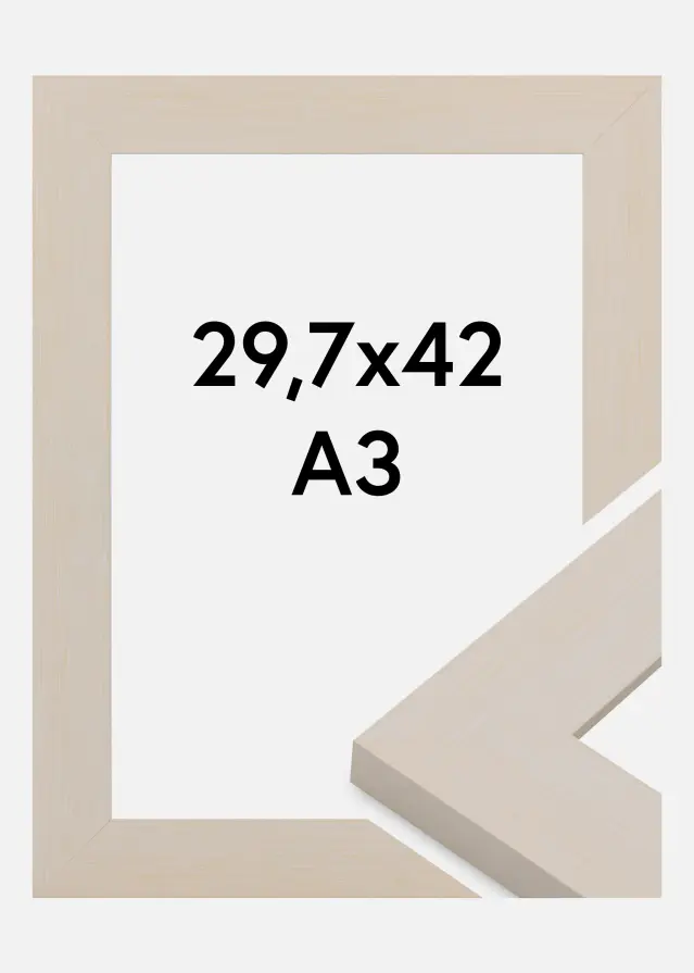 Rahmen Pembrokeshire Acrylglas Weiß 29.7x42 cm (A3)