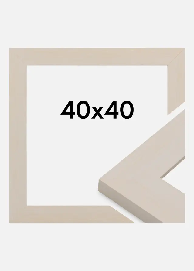 Rahmen Pembrokeshire Acrylglas Weiß 40x40 cm
