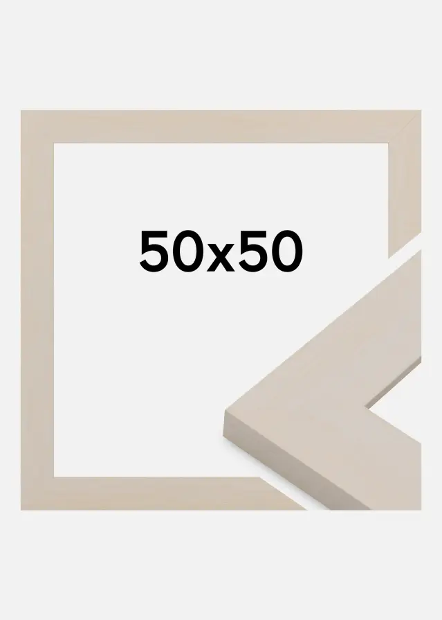 Rahmen Pembrokeshire Acrylglas Weiß 50x50 cm