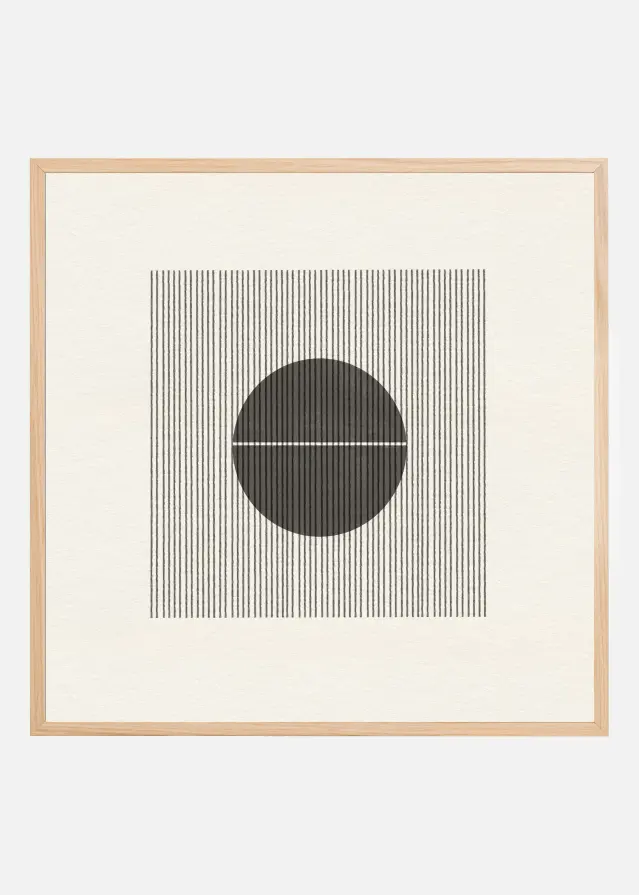 Line and Circle Harmony Poster