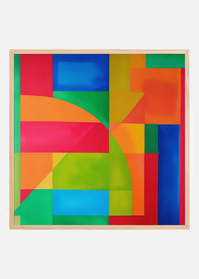 Vivid Geometry Poster