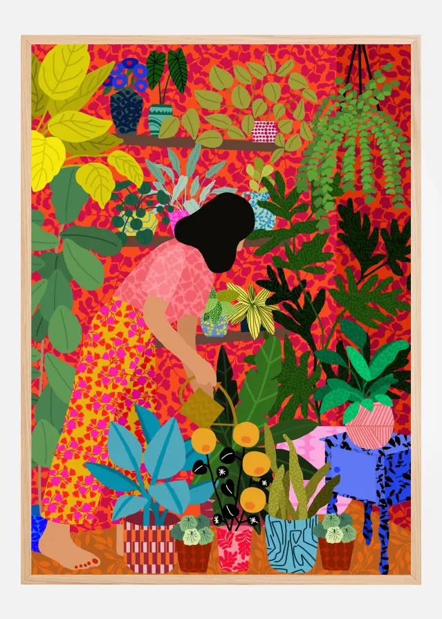 Watering My Plants Poster